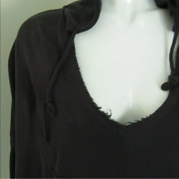 FREE PEOPLE MOVEMENT YELLA HOODIE WASHED BLACK - Picture 6 of 8